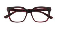 Horn Raspberry Pink Scout Kiki Rectangle Glasses - Flat-lay