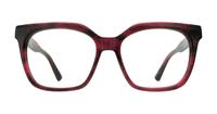 Horn Raspberry Pink Scout Kiki Rectangle Glasses - Front