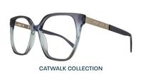 Gradient Blue Scout Kim Wayfarer Glasses - Angle