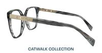 Horn Translucent Grey Scout Kim Wayfarer Glasses - Side