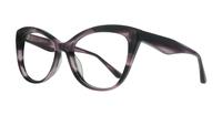 Horn Purple Scout Kirstie Cat-eye Glasses - Angle