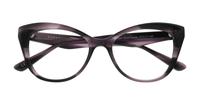 Horn Purple Scout Kirstie Cat-eye Glasses - Flat-lay