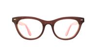 Berry on Pale Pink Scout Marilyn Cat-eye Glasses - Front