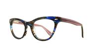 Lilac Blue Scout Marilyn Cat-eye Glasses - Angle