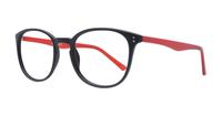 Black/red Scout Vincent 2 Round Glasses - Angle