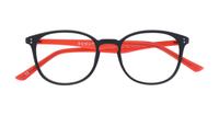 Black/red Scout Vincent 2 Round Glasses - Flat-lay