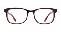 Dark Red Storm S583 Square Glasses - Front