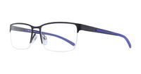 Black / Blue Storm S610 Rectangle Glasses - Angle