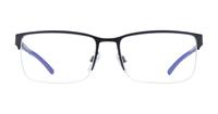 Black / Blue Storm S610 Rectangle Glasses - Front