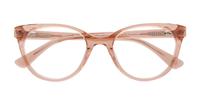 Crystal Nude Storm S612 Round Glasses - Flat-lay