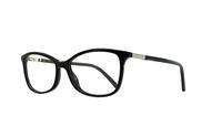 Shiny Black Swarovski SK5239/V Oval Glasses - Angle