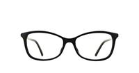 Shiny Black Swarovski SK5239/V Oval Glasses - Front