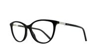 Shiny Black Swarovski SK5240/V Round Glasses - Angle