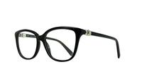 Shiny Black Swarovski SK5242/V Cat-eye Glasses - Angle
