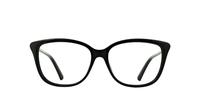 Shiny Black Swarovski SK5242/V Cat-eye Glasses - Front