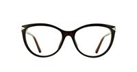 Shiny Brown Swarovski SK5245/V Oval Glasses - Front