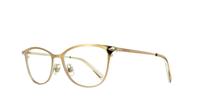 Shiny Brown Swarovski SK5246/V Oval Glasses - Angle