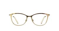 Shiny Brown Swarovski SK5246/V Oval Glasses - Front