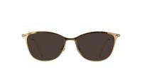 Shiny Brown Swarovski SK5246/V Oval Glasses - Sun
