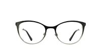 Shiny Black Swarovski SK5248/V Oval Glasses - Front