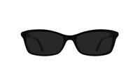 Shiny Black Swarovski SK5257 Rectangle Glasses - Sun