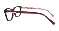 Black Ted Baker Adelis Rectangle Glasses - Side