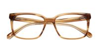 Brown Horn Ted Baker Andi Rectangle Glasses - Flat-lay