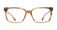 Brown Horn Ted Baker Andi Rectangle Glasses - Front