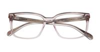 Gloss Crystal Grey Ted Baker Andi Rectangle Glasses - Flat-lay
