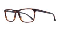 Tortoise Ted Baker Boone Square Glasses - Angle
