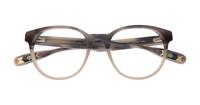 Grey Horn Grey Ted Baker Cade Round Glasses - Flat-lay