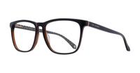 Black / Cognac Ted Baker Carlson Square Glasses - Angle