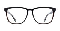 Black / Cognac Ted Baker Carlson Square Glasses - Front
