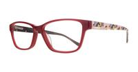 Red Ted Baker Christa Rectangle Glasses - Angle