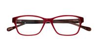 Red Ted Baker Christa Rectangle Glasses - Flat-lay