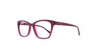 Burgundy Ted Baker Cleo Cat-eye Glasses - Angle