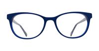 Navy Ted Baker Cotton Cat-eye Glasses - Front