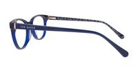 Navy Ted Baker Cotton Cat-eye Glasses - Side