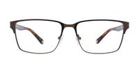 Brown Ted Baker Curtis Rectangle Glasses - Front