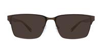 Brown Ted Baker Curtis Rectangle Glasses - Sun