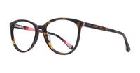 Brown Ted Baker Dew Oval Glasses - Angle