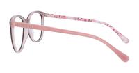 Pink/Tortoise Ted Baker Dew Oval Glasses - Side