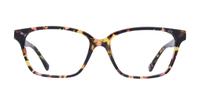 Orange Ted Baker Dio Square Glasses - Front