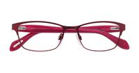 Red Ted Baker Firefly Oval Glasses - Flat-lay