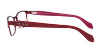 Red Ted Baker Firefly Oval Glasses - Side