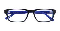Black / Blue Ted Baker Folk Square Glasses - Flat-lay