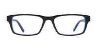 Black / Blue Ted Baker Folk Square Glasses - Front
