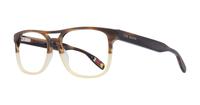 Brown Ted Baker Holden Square Glasses - Angle