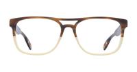 Brown Ted Baker Holden Square Glasses - Front