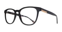 Black Ted Baker Jame Rectangle Glasses - Angle